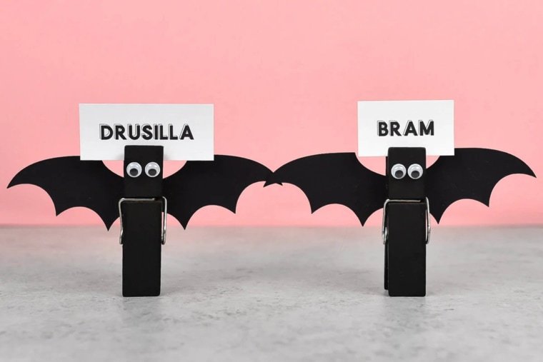 Bat Halloween place card
