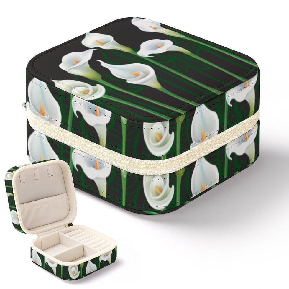White Calla Lilies jewelry case