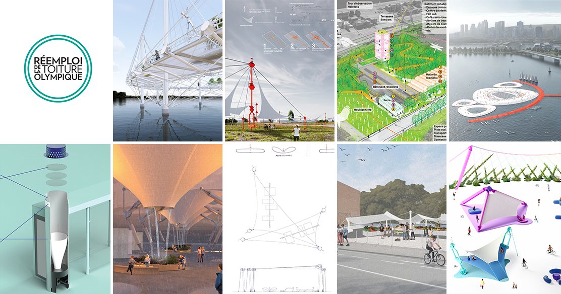 Montreal Olympic Stadium Roof Idea Contest Winners Announced