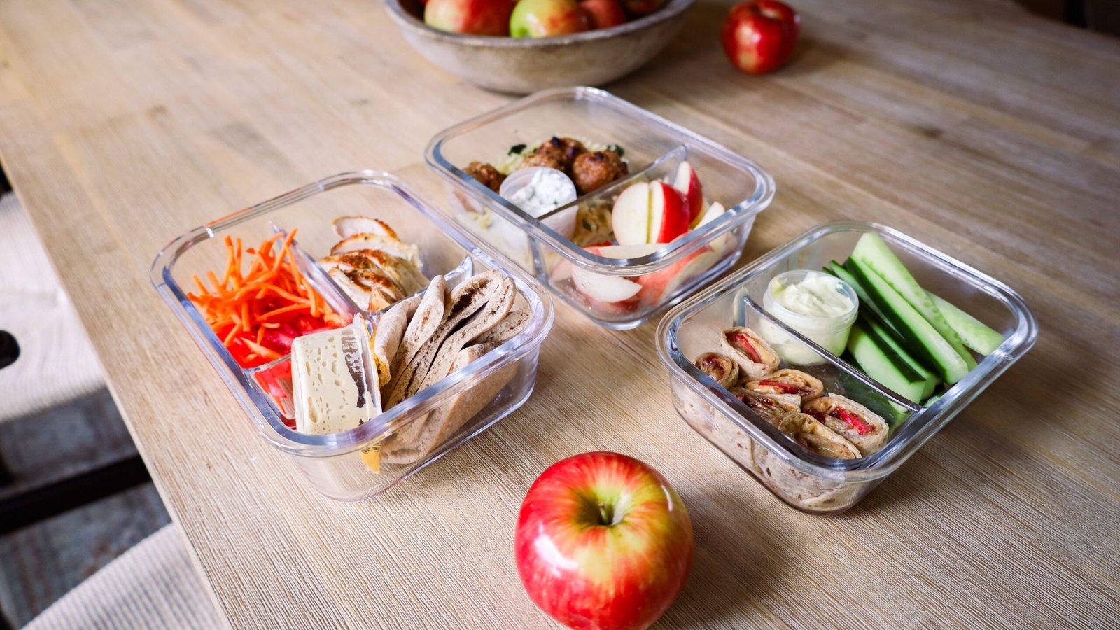 3 healthy and balanced school lunch ideas
