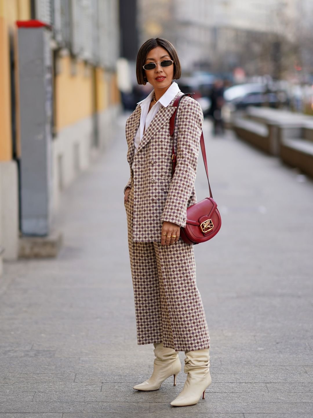 A guest at Milan Fashion Week