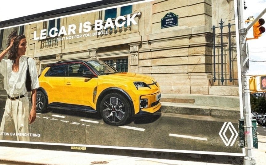 Why is Renault advertising its new electric R5 as far as the US?
