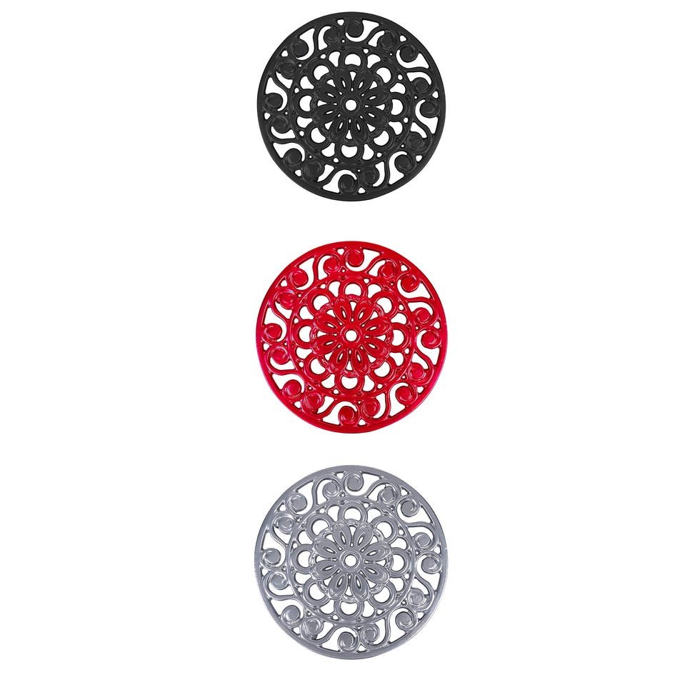 Cast iron metal scrapers (set of 3)