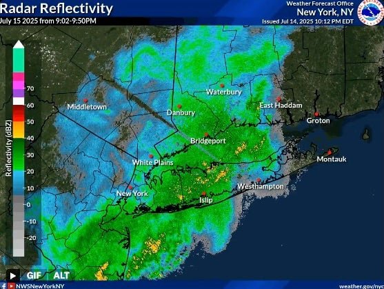 National Weather Service wrote shortly after 7 p.m.