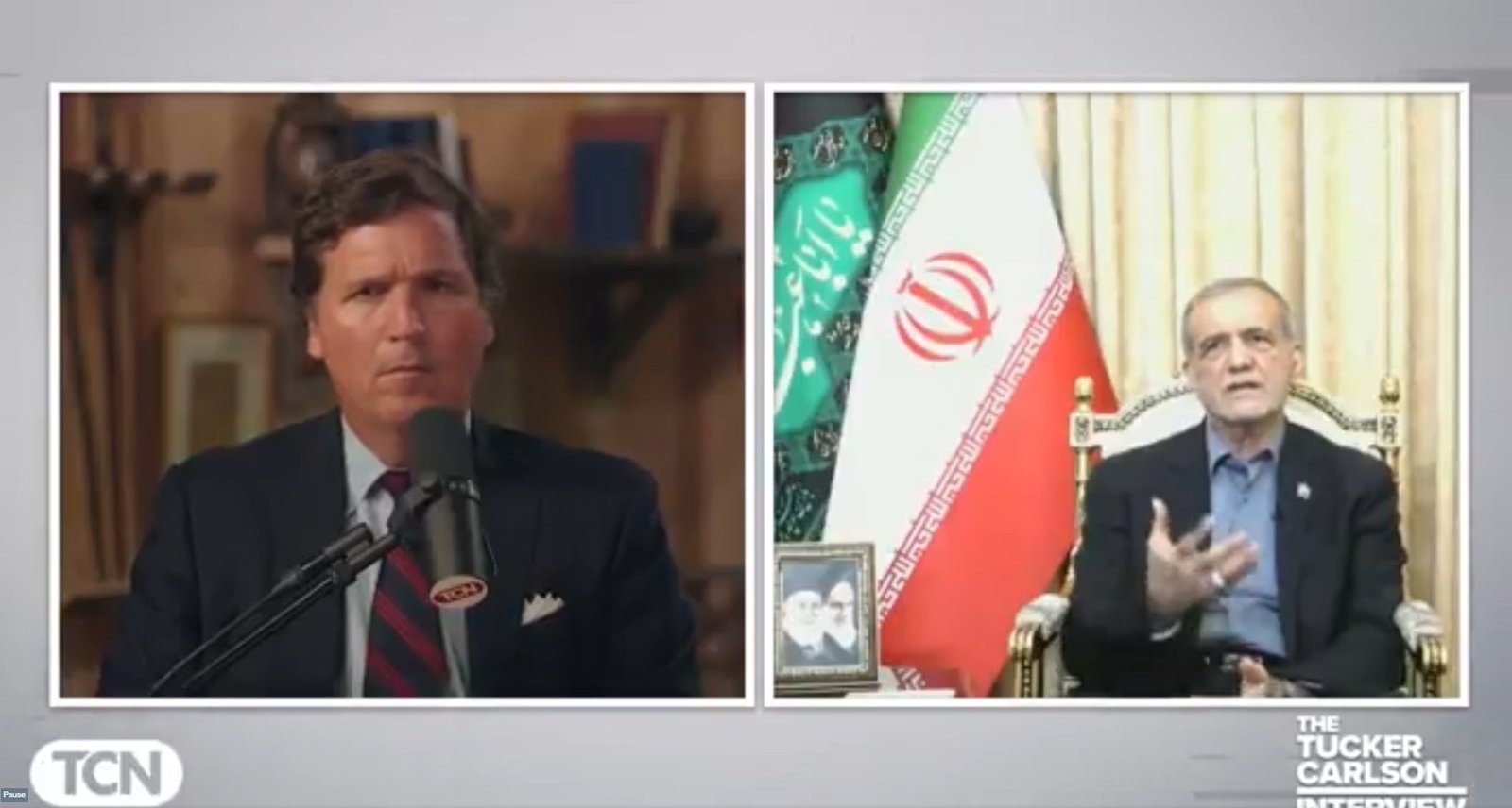 Tucker Carlson sat down with Iran's president this weekend. The Nation's Leader said its nuclear facility was 'severely damaged'