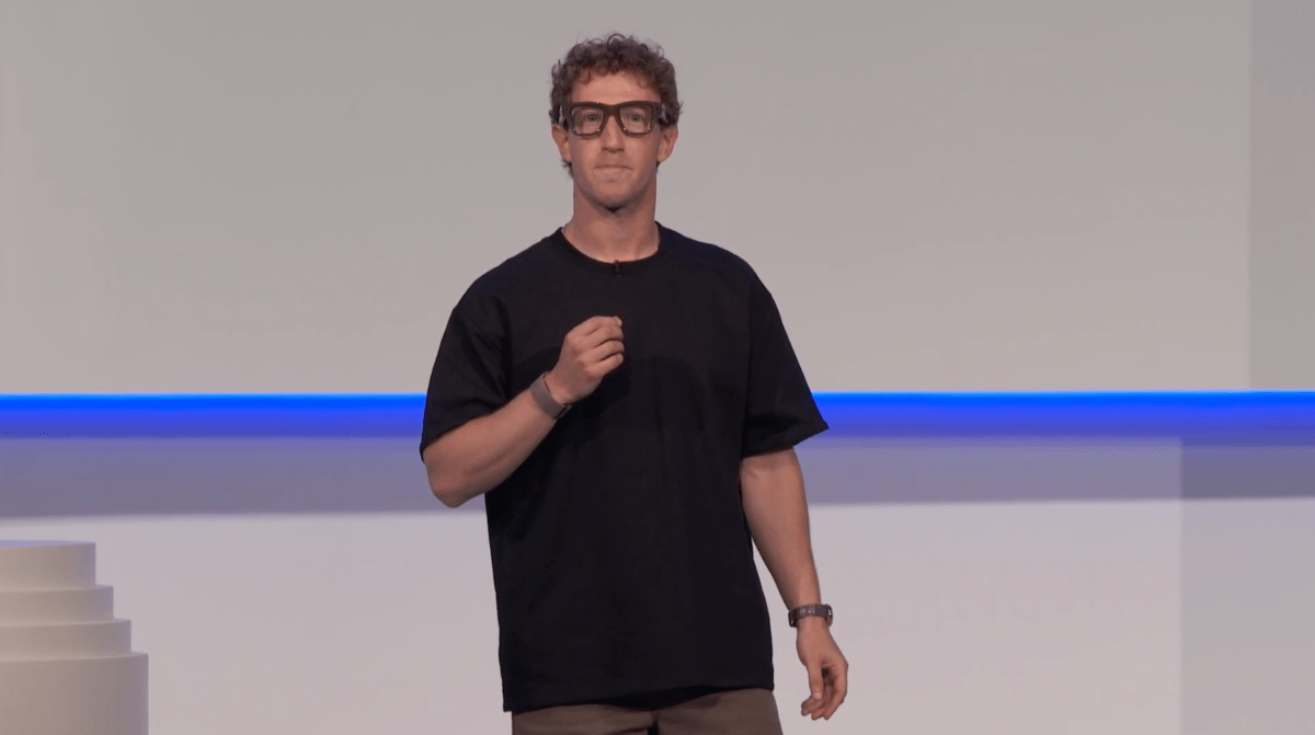 Meta reveals new smart glasses with a display and bracelet controls
