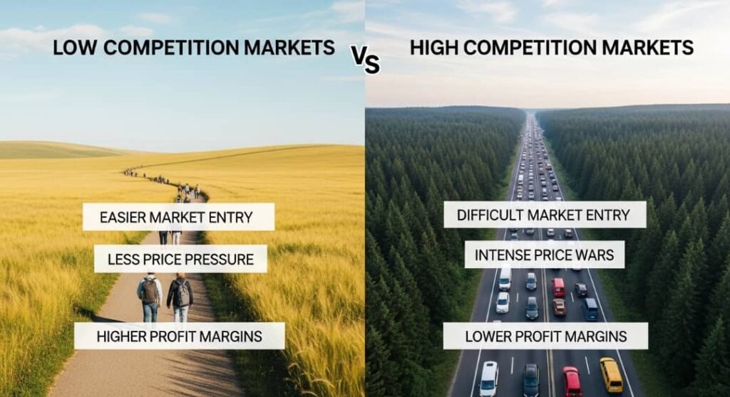 low competition niches 2026